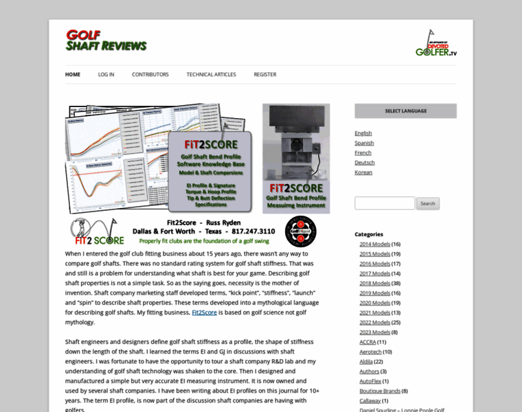 Golfshaftreviews.info thumbnail