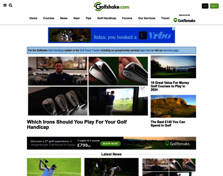 Golfshake.com thumbnail