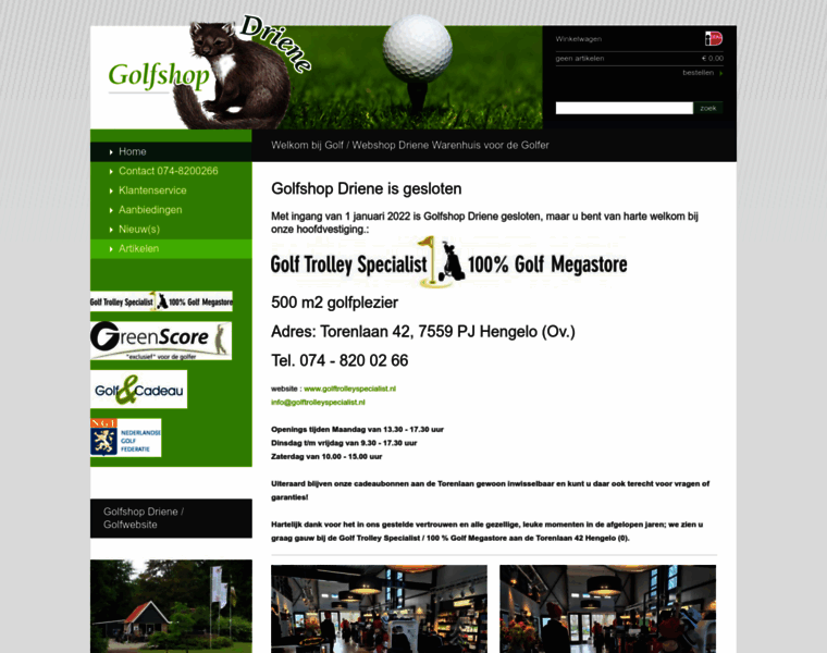 Golfshopdriene.nl thumbnail