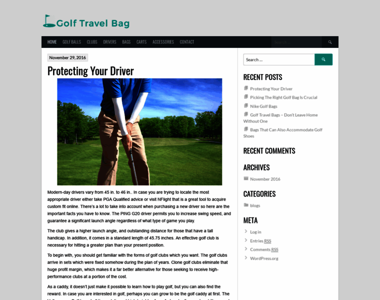 Golftravelbagstore.com thumbnail