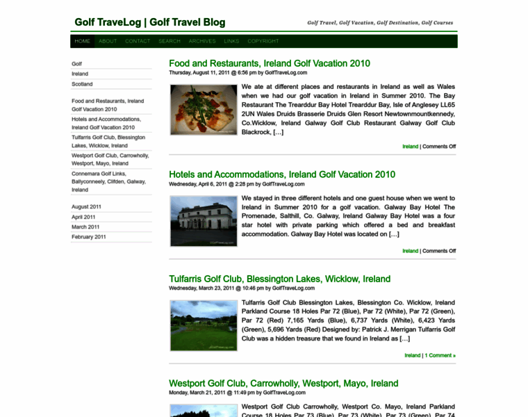 Golftravelog.com thumbnail