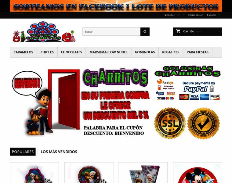 Golosinascharritos.com thumbnail