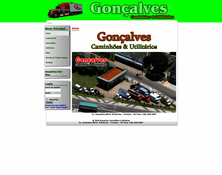 Goncalvescaminhoes.com.br thumbnail