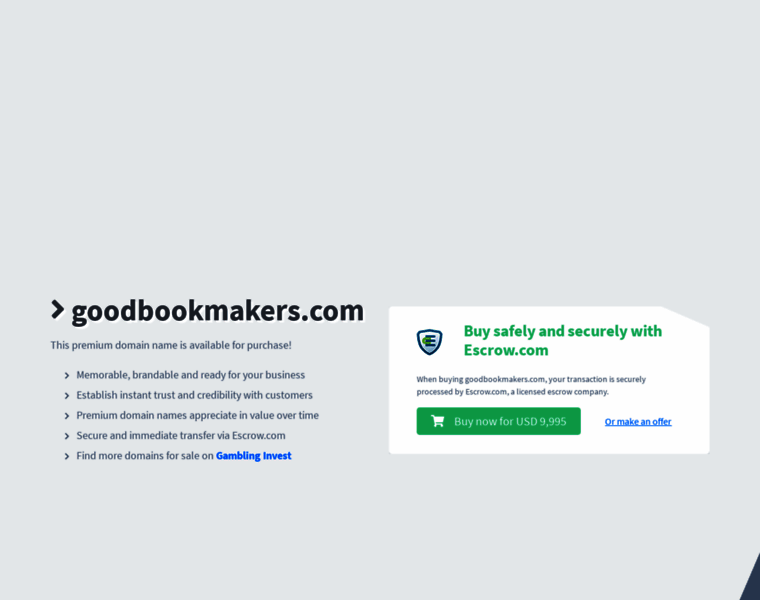 Goodbookmakers.com thumbnail