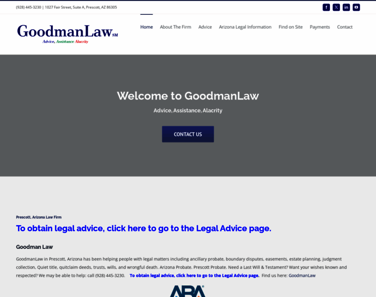 Goodmanlaw.com thumbnail