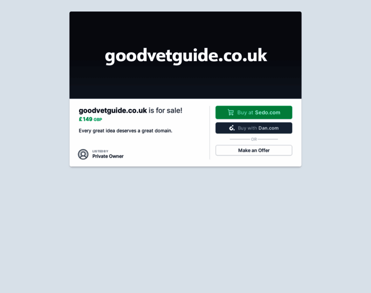Goodvetguide.co.uk thumbnail