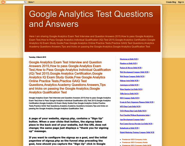 Googleanalyticstestquestionanswer.blogspot.in thumbnail
