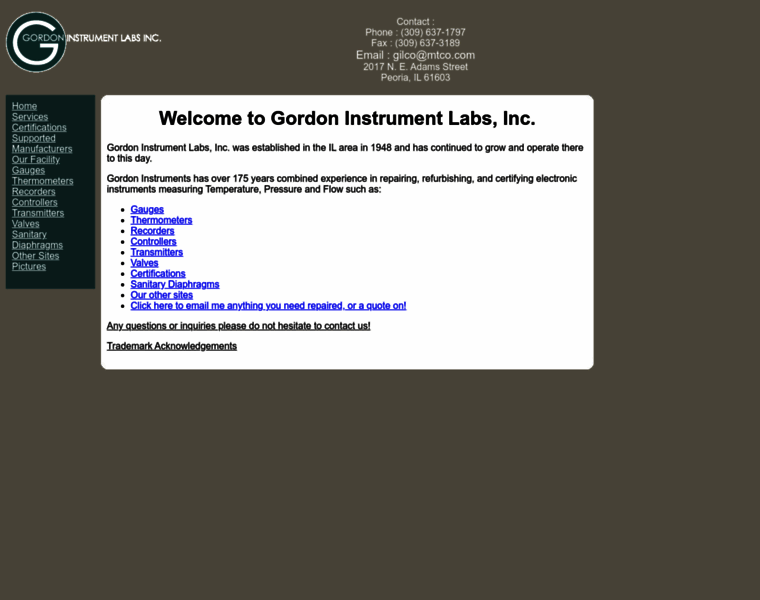 Gordoninstruments.org thumbnail