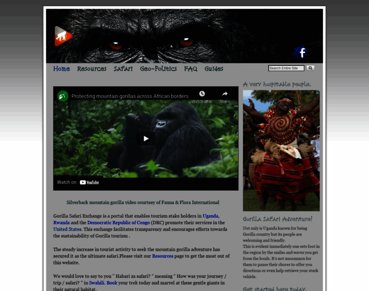 Gorillasafariexchange.com thumbnail