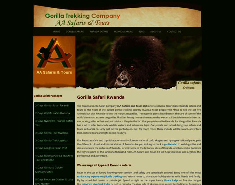 Gorillasafarirwanda.com thumbnail