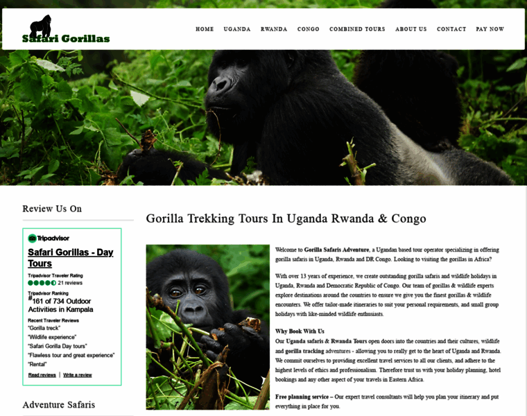 Gorillasafarisadventure.com thumbnail