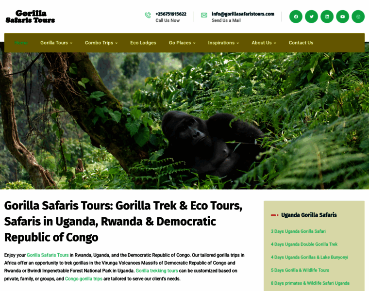 Gorillasafaristours.com thumbnail Gorillasafaristours.com thumbnail
