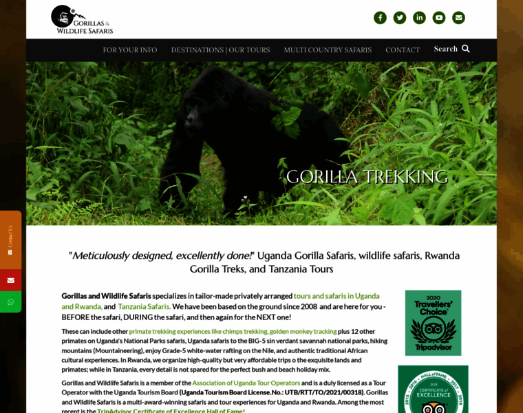 Gorillasandwildlifesafaris.com thumbnail