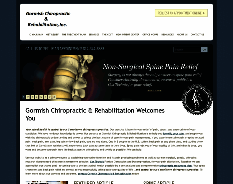 Gormishchiropractic.com thumbnail
