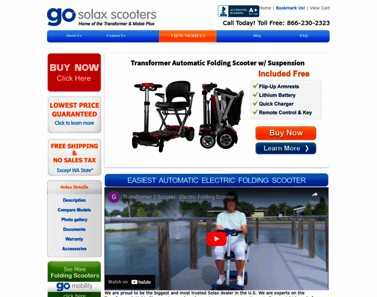 Gosolaxscooters.com thumbnail