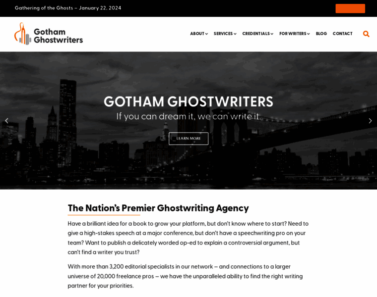 Gothamghostwriters.com thumbnail
