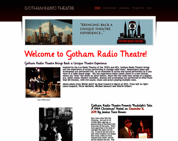 Gothamradiotheatre.com thumbnail