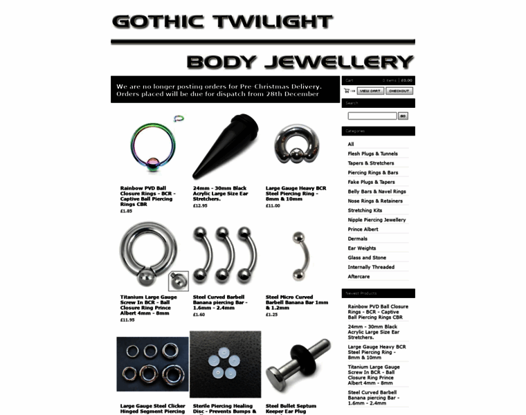 Gothictwilight-bodyjewellery.co.uk thumbnail