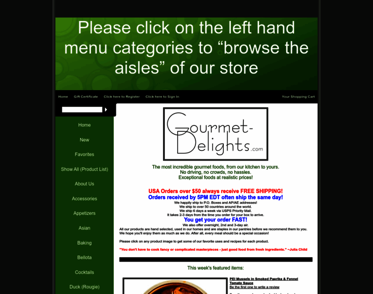 Gourmet-delights.com thumbnail