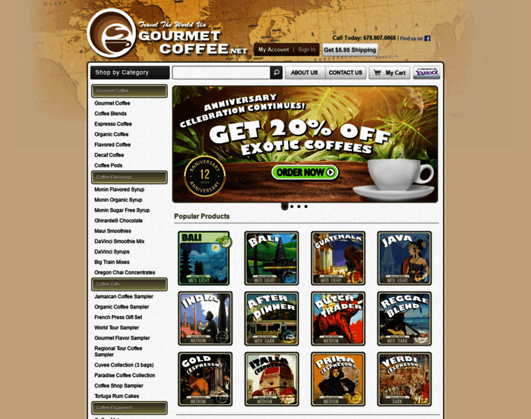 Gourmetcoffee.net thumbnail