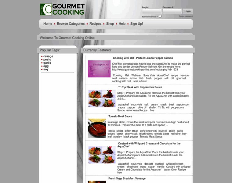 Gourmetcookingonline.com thumbnail
