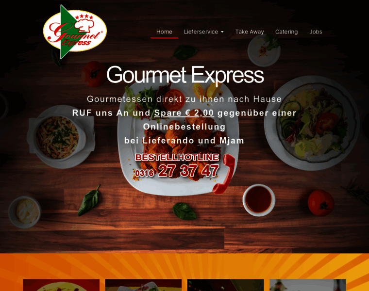 Gourmetexpress.at thumbnail