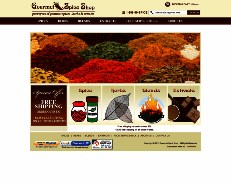 Gourmetspiceshop.com thumbnail