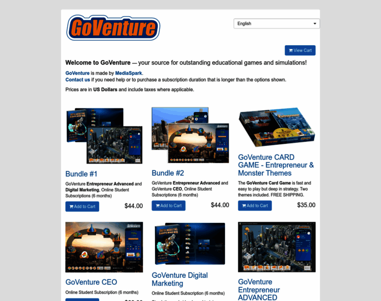 Goventuregames.com thumbnail