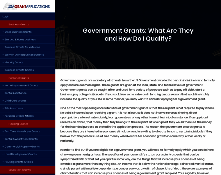 Governmentgrants.us thumbnail