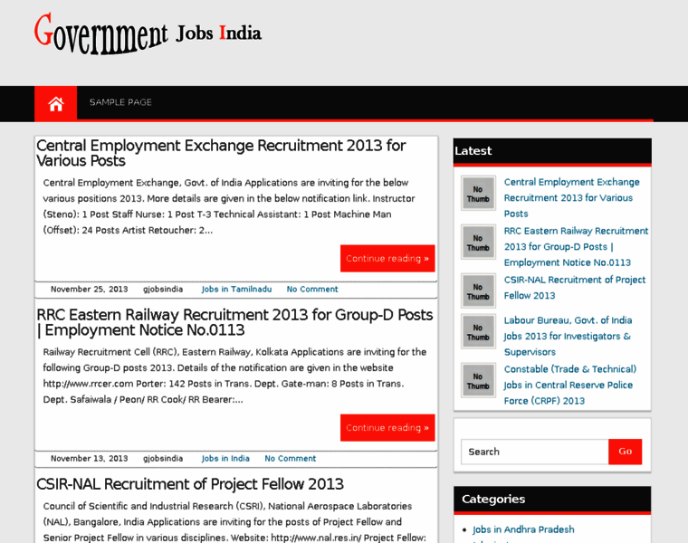 Governmentjobsindia.info thumbnail
