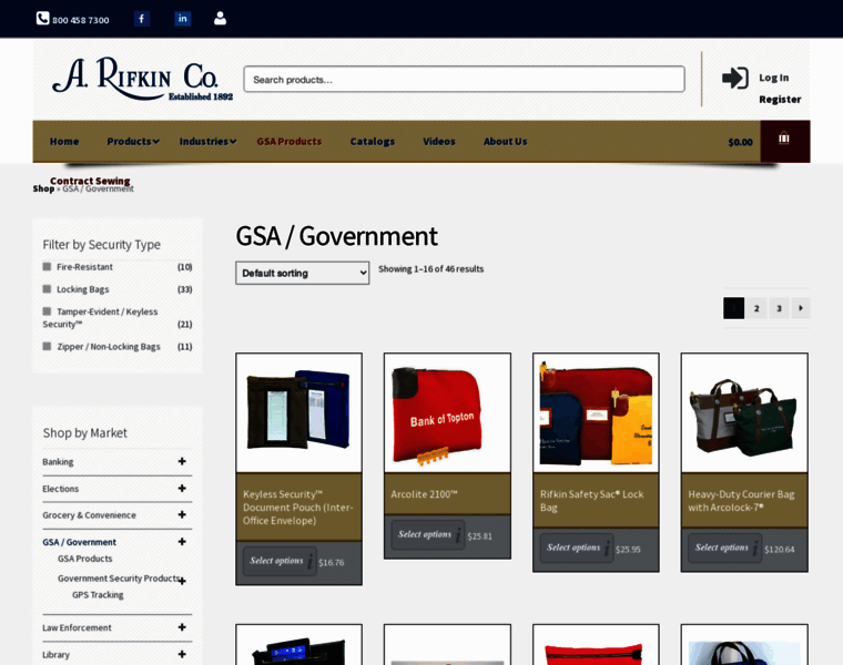 Governmentsecuritybags.com thumbnail