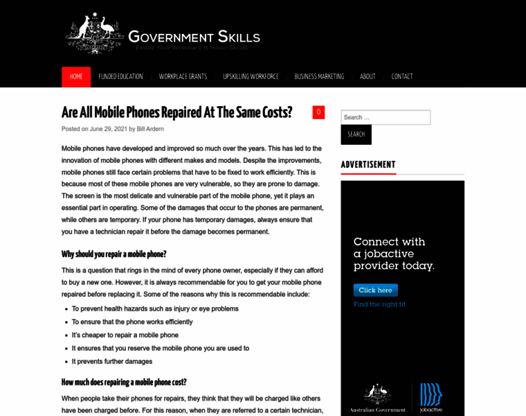 Governmentskills.com.au thumbnail