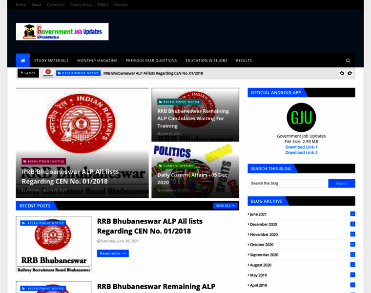 Govtjobupdates.in thumbnail
