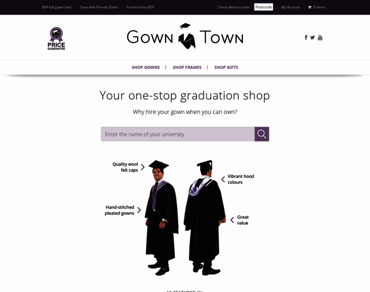 Gowntown.com.au thumbnail