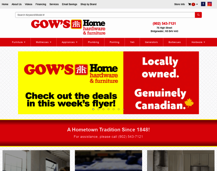 Gowshomehardware.ca thumbnail