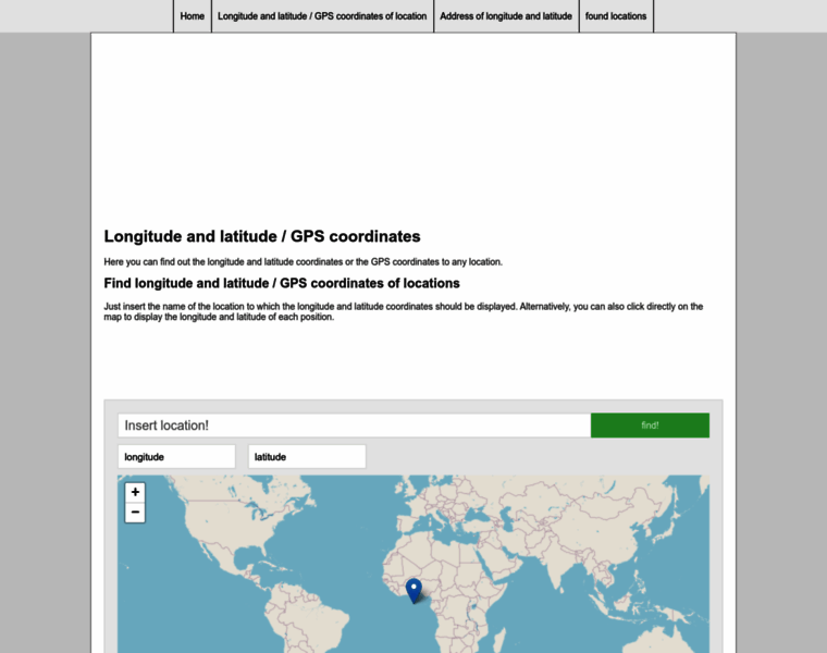 Gps-latitude-longitude.com thumbnail