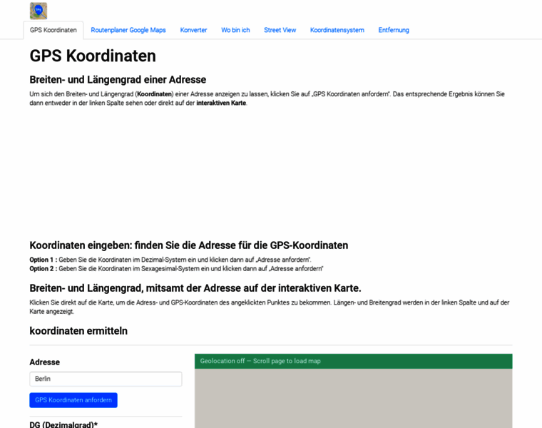 Gpskoordinaten.de thumbnail Gpskoordinaten.de thumbnail
