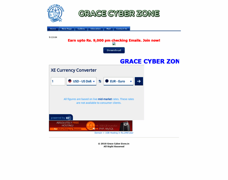 Gracecyberzone.in thumbnail