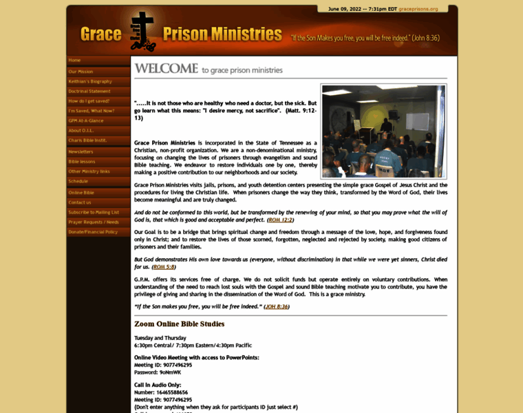 Graceprisons.org thumbnail