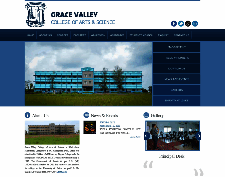 Gracevalleycollege.com thumbnail