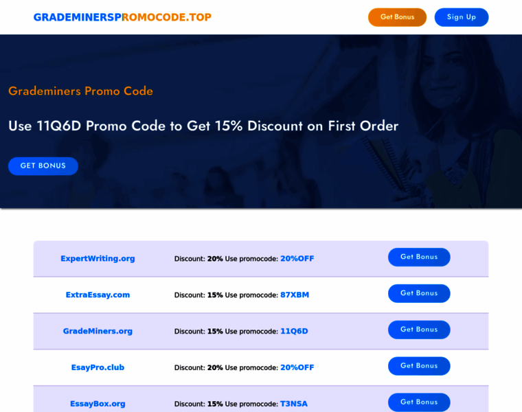 Grademinerspromocode.top thumbnail