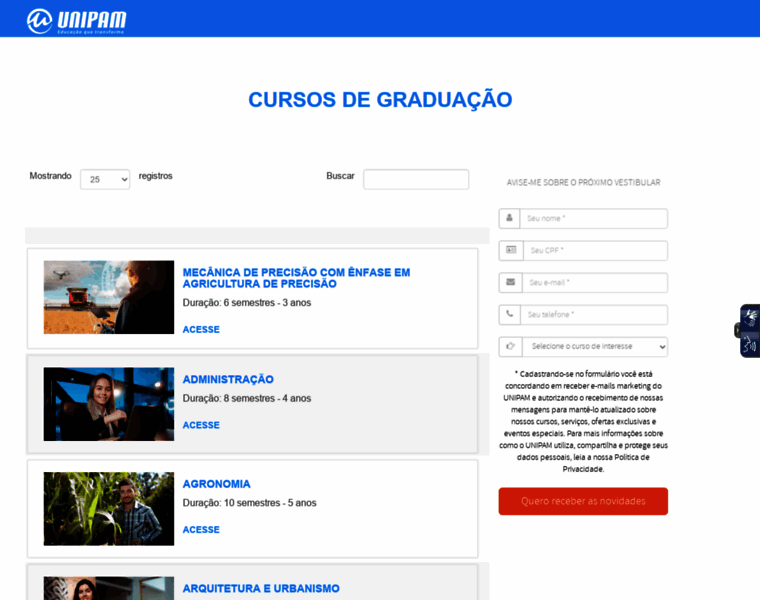 Graduacao.unipam.edu.br thumbnail