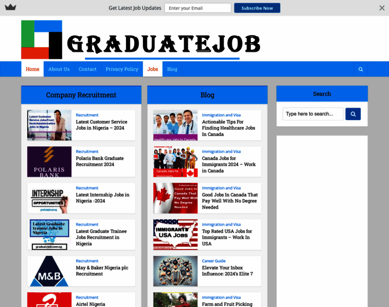 Graduatejob.com.ng thumbnail