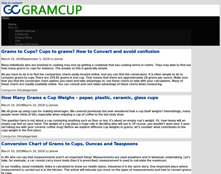Gramcup.com thumbnail