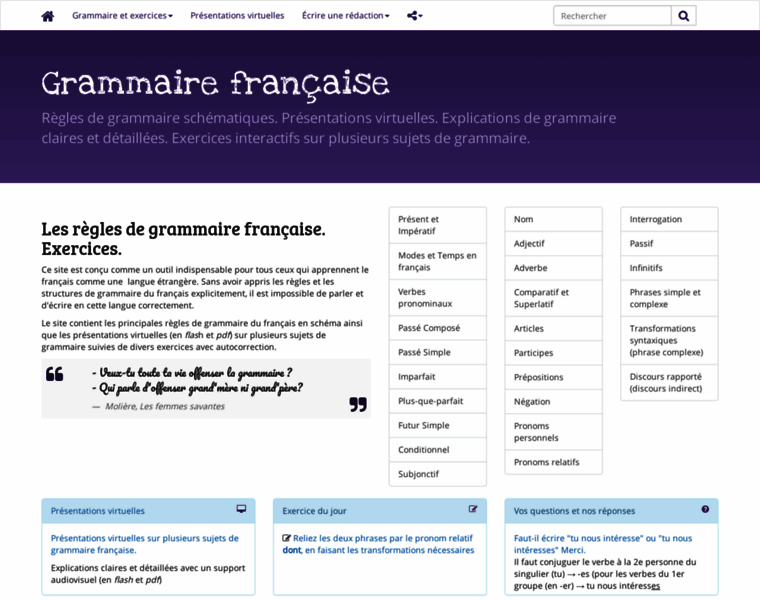 Grammairefrancaise.org thumbnail