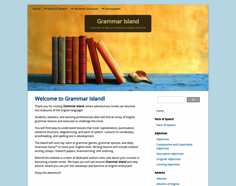 Grammar-island.com thumbnail