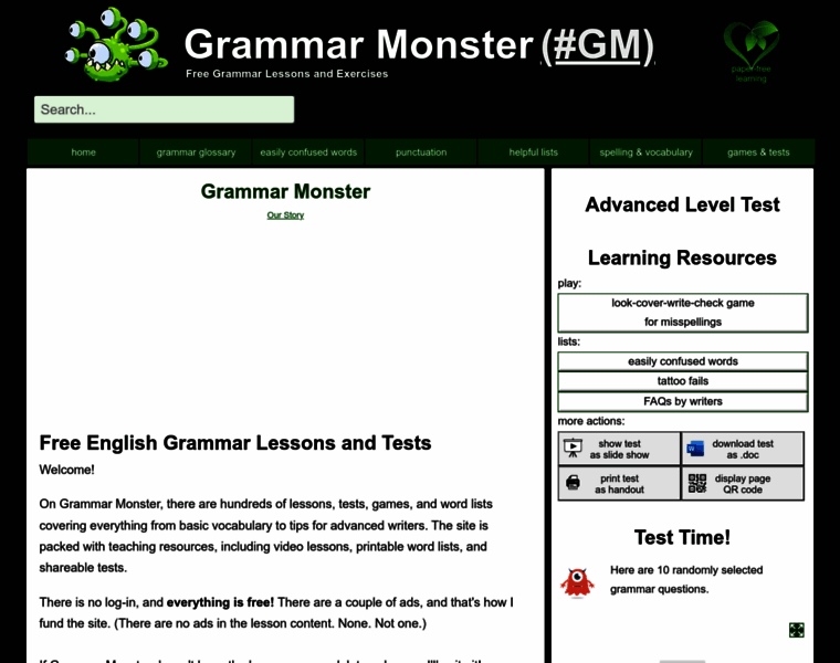 Grammar-monster.com thumbnail