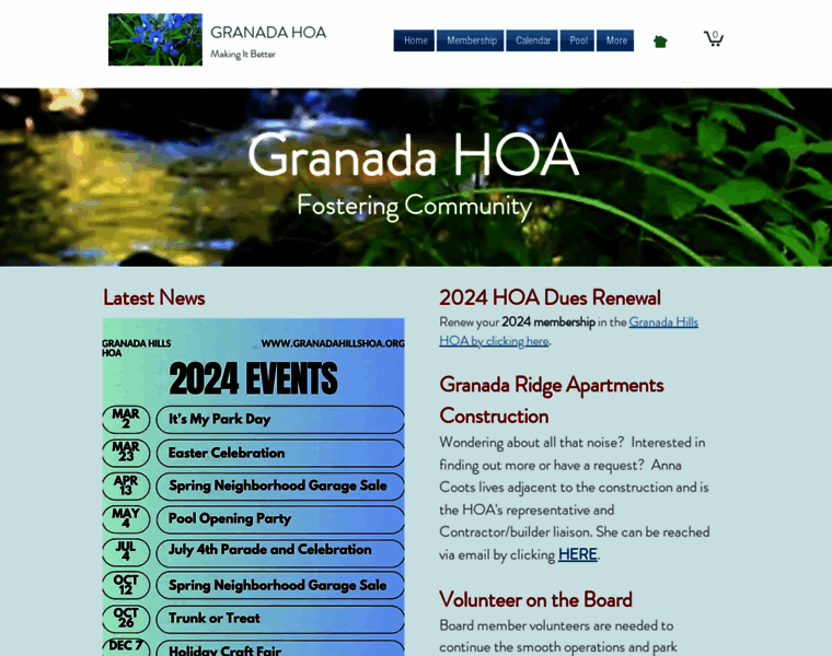 Granadahillshoa.org thumbnail