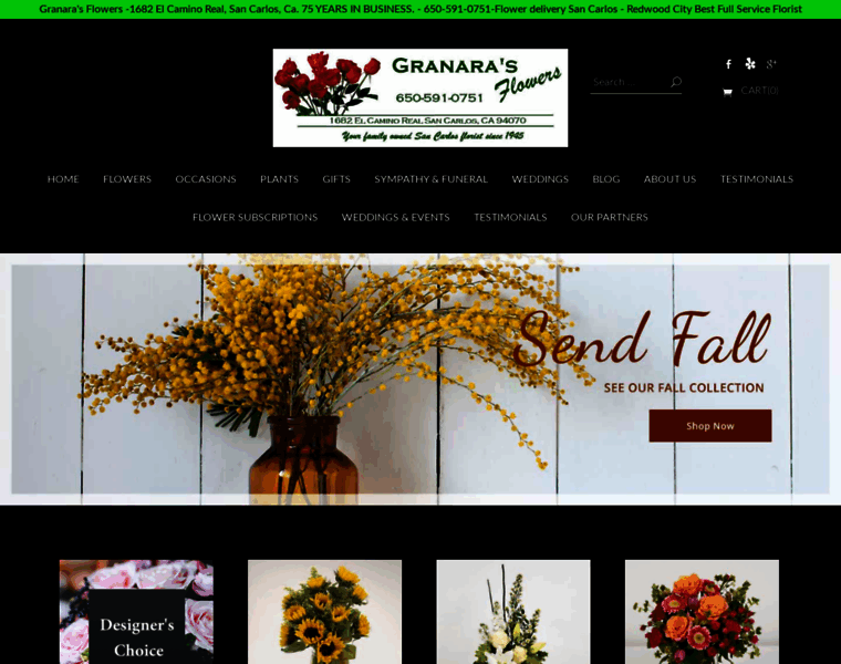 Granarasflowers.com thumbnail