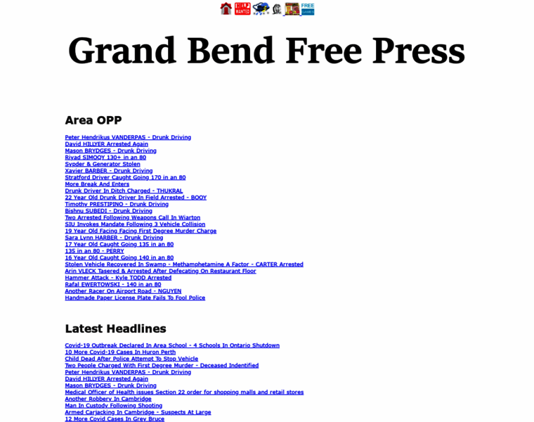 Grandbendfreepress.com thumbnail